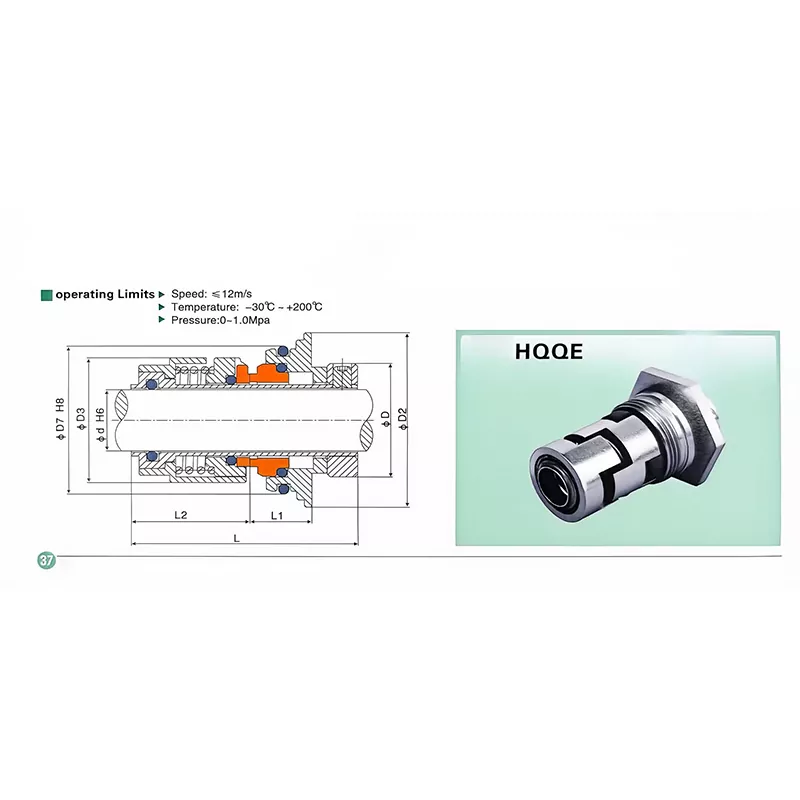 Selo mecânico da bomba HQQE Grundfos